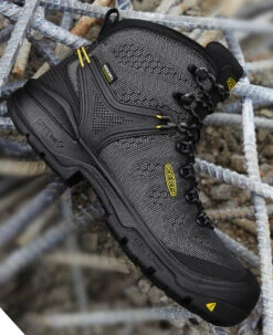 Keen Men's Dearborn 6" Waterproof Boot (Carbon-Fiber Toe) | Black/Steel Grey -Fashion Boots Store 1025692 PDP RightImage