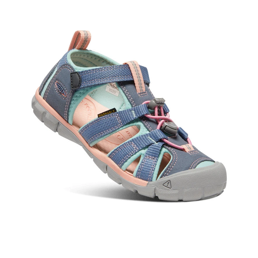 Keen Big Kids' Seacamp II CNX | Flint Stone/Ocean Wave 5 Keen Big Kids' Seacamp II CNX | Flint Stone/Ocean Wave - Image 3