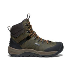 Keen Men's Revel IV Polar Waterproof Boot | Dark Olive/Marmalade