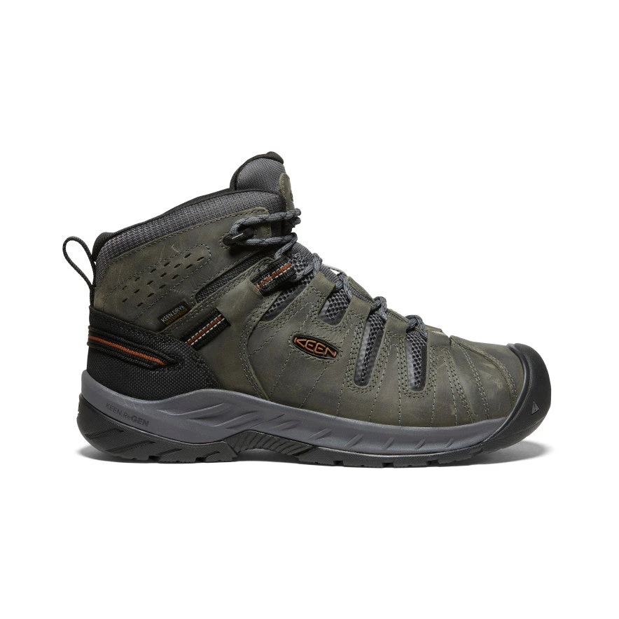 Keen Men's Flint II Waterproof Mid (Soft Toe) | Steel Grey/Tortoise Shell 3 Keen Men's Flint II Waterproof Mid (Soft Toe) | Steel Grey/Tortoise Shell