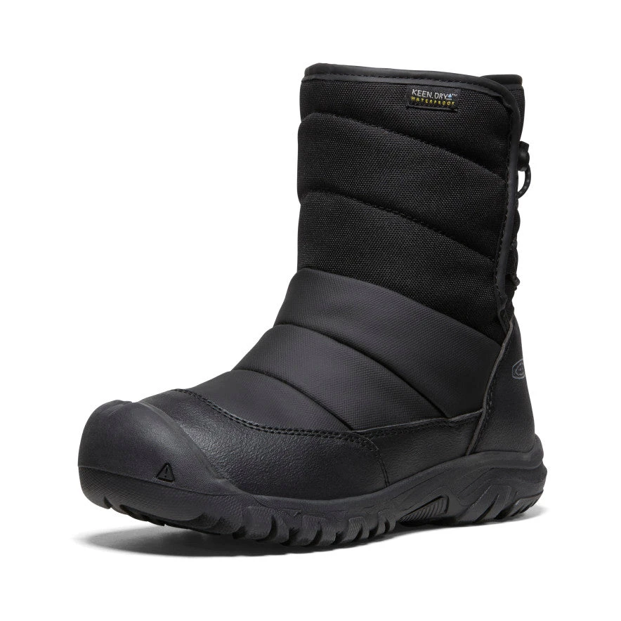 Keen Big Kids' Puffrider Waterproof Winter Boot | Black/Steel Grey 5 Keen Big Kids' Puffrider Waterproof Winter Boot | Black/Steel Grey - Image 3