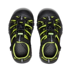 Keen Little Kids' Newport H2 | Black/Lime Green -Fashion Boots Store 52e041cb888da61ff8a46a971119feddcf523e9a
