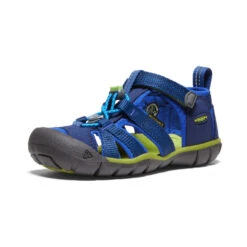 Keen Little Kids' Seacamp II CNX | Blue Depths/Chartreuse -Fashion Boots Store 556409dbc431d989e93b27522d8e8133cba83c93