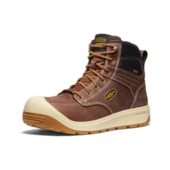 Keen Men's Fort Wayne 6" Waterproof (Carbon-Fiber Toe) | Tortoise Shell/Gum -Fashion Boots Store 6196729881d9f17ed252d693a17d2720f607d525