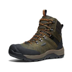 Keen Men's Revel IV Polar Waterproof Boot | Dark Olive/Marmalade -Fashion Boots Store 620b7535daa3a4603908485bce1bd10e35f7788f