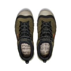 Keen Men's Targhee IV Wide Waterproof Hiking Shoe | Dark Olive/Gold Flame -Fashion Boots Store 6f7ad76cfea480b994bd3e127982bcd9e0f84994