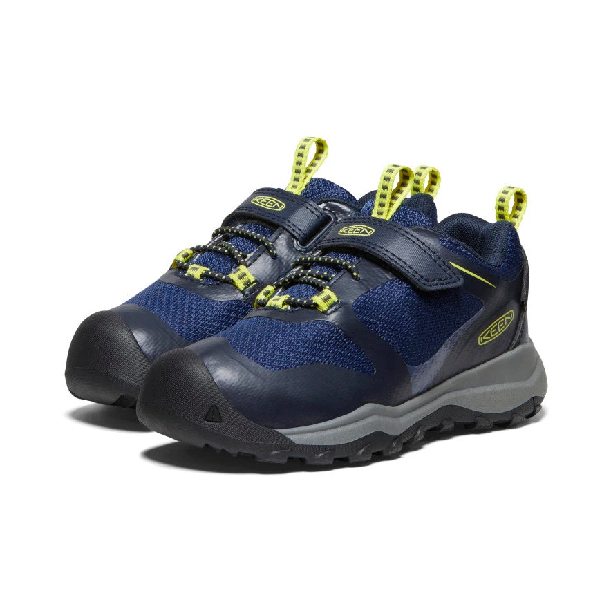 Keen Little Kids' Wanduro Waterproof Shoe | Sky Captain/Evening Primrose 4 Keen Little Kids' Wanduro Waterproof Shoe | Sky Captain/Evening Primrose - Image 2