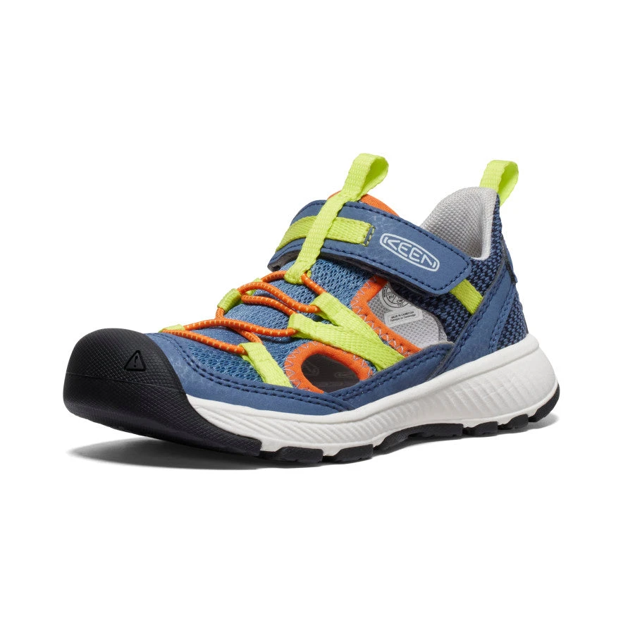 Keen Little Kids' Motozoa Sandal | Vintage Indigo/Scarlet Ibis 5 Keen Little Kids' Motozoa Sandal | Vintage Indigo/Scarlet Ibis - Image 3