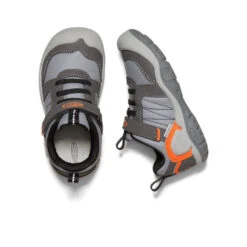 Keen Little Kids' Knotch Peak Sneaker | Magnet/Safety Orange -Fashion Boots Store 770e784cfd95e45f6ecf17c47596dbf652352eef