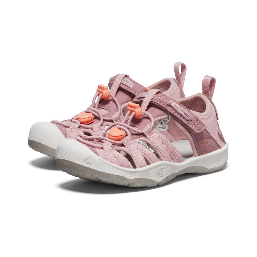 Keen Little Kids' Moxie Sandal | Nostalgia Rose/Papaya Punch 3 Keen Little Kids' Moxie Sandal | Nostalgia Rose/Papaya Punch - Image 2