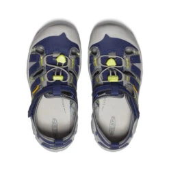 Keen Big Kids' Knotch Creek | Steel Grey/Blue Depths -Fashion Boots Store 838be6eb553a3a470e800edfe8866f7e6a90f741