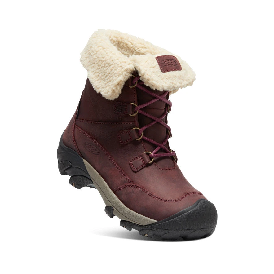 Keen Women's Betty Waterproof Short Boot | Burgundy/Brindle 5 Keen Women's Betty Waterproof Short Boot | Burgundy/Brindle - Image 3