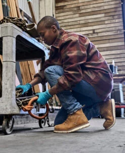 Keen Women's San Jose 6" Waterproof Boot (Aluminum Toe) | Almond/Gum -Fashion Boots Store SDD 496 PDP SanJose 1026369 Left Image