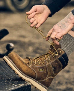 Keen Men's Cincinnati 8" Waterproof Boot (Carbon-Fiber Toe) | Belgian/Sandshell -Fashion Boots Store SDD 505 PDP Cincinnati 1025694 Left Image