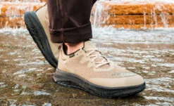 Keen Men's WK400 Waterproof Walking Shoe | Timberwolf/Black -Fashion Boots Store WK400WaterproofPDPLifestyle1
