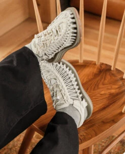 Keen Women's UNEEK Sneaker | Sea Moss/Tangerine -Fashion Boots Store WUNEEKOGLifestylePDPLeft 1