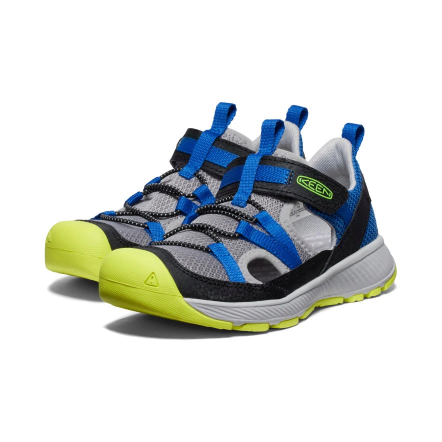 Keen Big Kids' Motozoa Sandal | Classic Blue/Evening Primrose 4 Keen Big Kids' Motozoa Sandal | Classic Blue/Evening Primrose - Image 2
