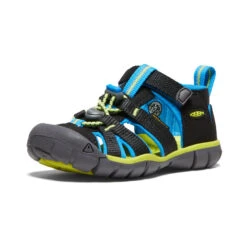 Keen Little Kids' Seacamp II CNX | Black/Brilliant Blue -Fashion Boots Store b3408b07d0cc23271c96655244282435d816ccd3