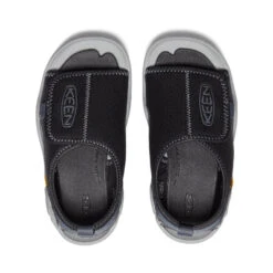 Keen Little Kids' Knotch River Open-Toe | Black/Steel Grey -Fashion Boots Store b640e036c607398153306e21001ad6b5cd35c0c6