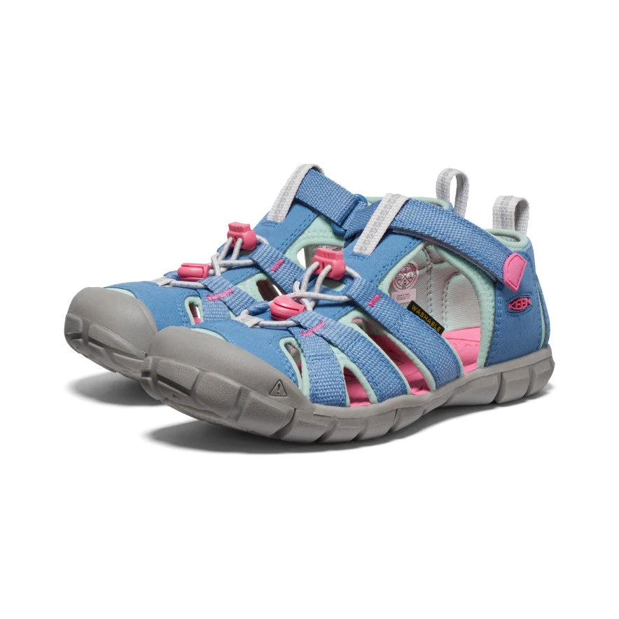 Keen Big Kids' Seacamp II CNX | Coronet Blue/Hot Pink 4 Keen Big Kids' Seacamp II CNX | Coronet Blue/Hot Pink - Image 2