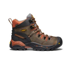 Keen Men's Pittsburgh 6" Waterproof Boot (Soft Toe) | Cascade Brown/Bombay Brown