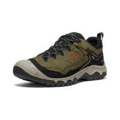 Keen Men's Targhee IV Wide Waterproof Hiking Shoe | Dark Olive/Gold Flame -Fashion Boots Store bbd0d9852ce4be11c87683dac89601785975c1a8