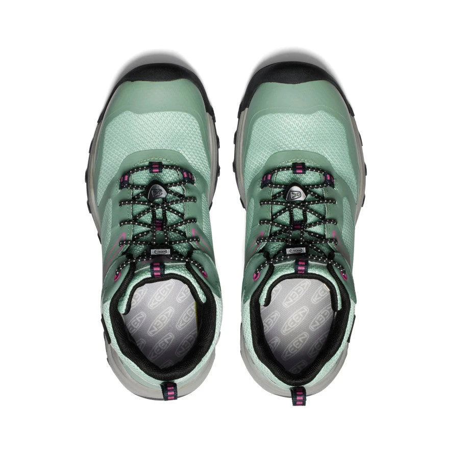 Keen Big Kids' Wanduro Waterproof Boot | Granite Green/Ibis Rose 6 Keen Big Kids' Wanduro Waterproof Boot | Granite Green/Ibis Rose - Image 4