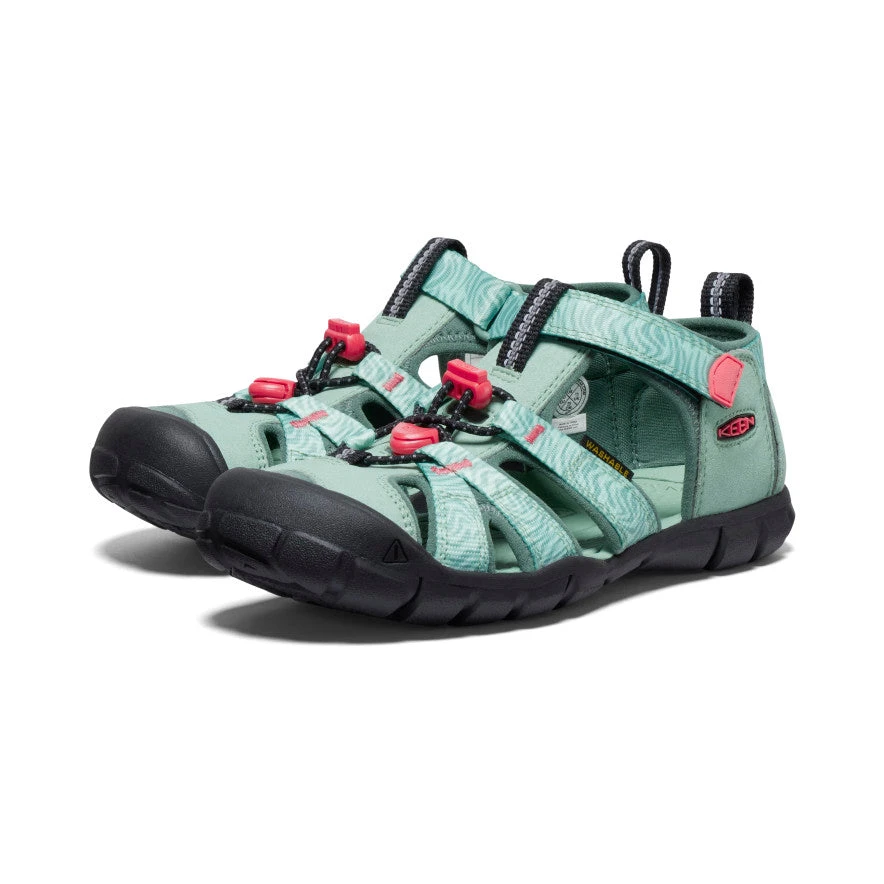 Keen Big Kids' Seacamp II CNX | Granite Green/Cayenne 4 Keen Big Kids' Seacamp II CNX | Granite Green/Cayenne - Image 2