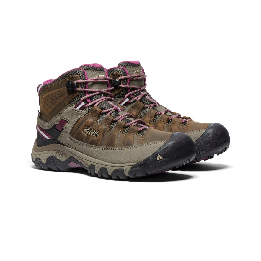 Keen Women's Targhee III Waterproof Mid | Weiss/Boysenberry 4 Keen Women's Targhee III Waterproof Mid | Weiss/Boysenberry - Image 2
