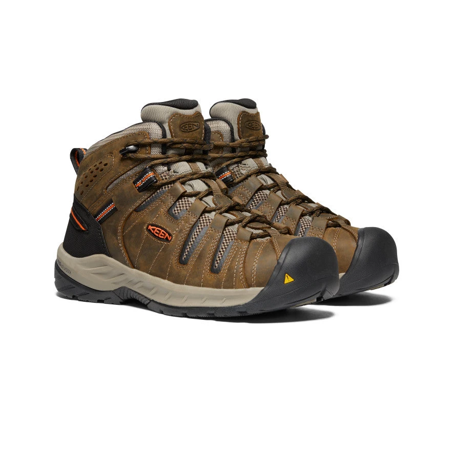 Keen Men's Flint II Boot (Soft Toe) | Cascade Brown/Burnt Ochre 4 Keen Men's Flint II Boot (Soft Toe) | Cascade Brown/Burnt Ochre - Image 2