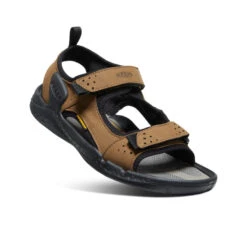 Keen Men's Drift Creek Two-Strap Sandal | Bison/Black -Fashion Boots Store f9633c76698830524ef08352ef94888737db0d28